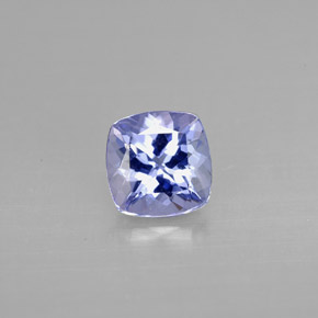 Tanzanite naturale blu da 0,96 ct, taglio a cuscino, VVS