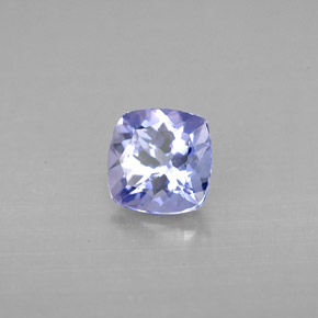 Tanzanite naturale blu da 0,96 ct, taglio a cuscino, VVS