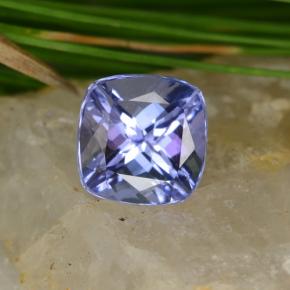 Tanzanite naturale blu da 1,13 ct, taglio a cuscino, VVS