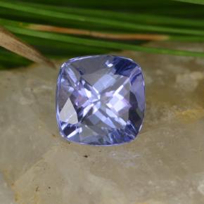 Tanzanite naturale blu da 1,13 ct, taglio a cuscino, VVS