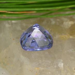 Tanzanite naturale blu da 1,13 ct, taglio a cuscino, VVS