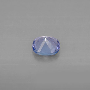 Tanzanite naturale blu da 0,74 ct, taglio a cuscino, VVS