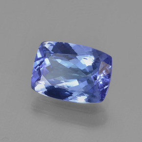 Tanzanite naturale blu da 1,40 ct, taglio a cuscino, VVS-VS