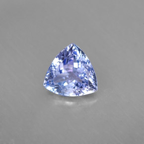Tanzanite naturale blu da 1,24 ct, trillion, VVS-VS