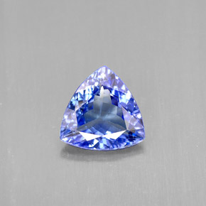 Tanzanite naturale blu da 1,15 ct, trillion, VVS-VS