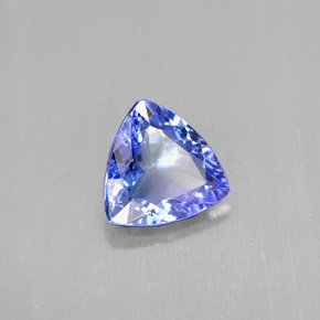 Tanzanite naturale blu da 1,15 ct, trillion, VVS-VS