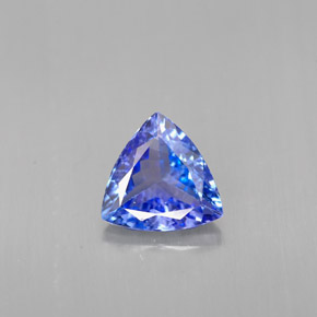 Tanzanite naturale blu da 1,09 ct, trillion, VVS-VS