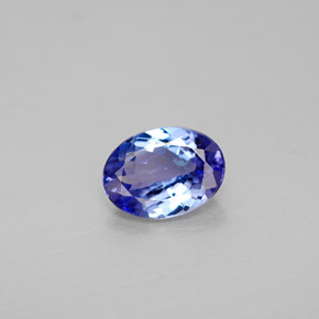 Tanzanite naturale blu da 1,20 ct, taglio ovale, VVS