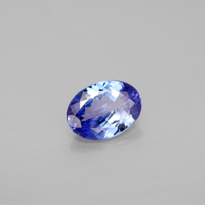 Tanzanite naturale blu da 1,20 ct, taglio ovale, VVS