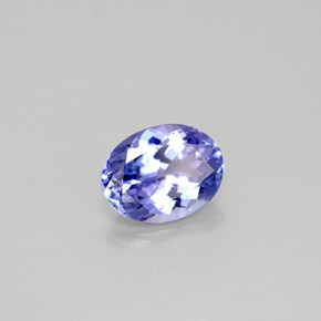 Tanzanite naturale blu da 1,43 ct, taglio ovale, VVS