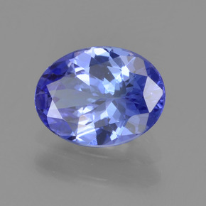 Tanzanite naturale blu da 1,22 ct, taglio ovale, VVS