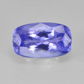 Tanzanite naturale blu da 1,24 ct, taglio a cuscino, VVS