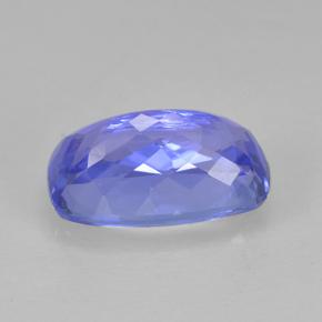 Tanzanite naturale blu da 1,24 ct, taglio a cuscino, VVS