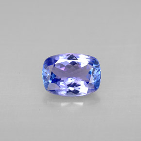 Tanzanite naturale blu da 1,07 ct, taglio a cuscino, VVS-VS