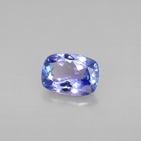 Tanzanite naturale blu da 1,07 ct, taglio a cuscino, VVS-VS