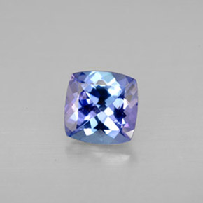 Tanzanite naturale blu da 1,19 ct, taglio a cuscino, VS-SI