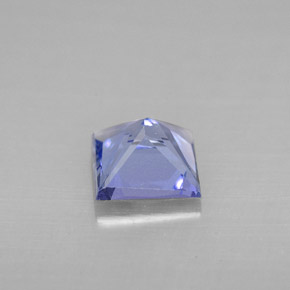 Tanzanite naturale blu da 0,91 ct, quadrato, VVS-VS