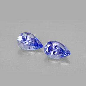 Tanzanite naturale viola da  ct, taglio a pera, VVS-VS