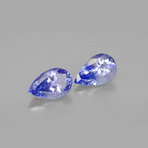 Tanzanite naturale viola da  ct, taglio a pera, VVS-VS