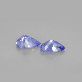 Tanzanite naturale viola da  ct, taglio a pera, VVS-VS
