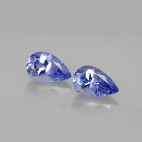 Tanzanite naturale viola da  ct, taglio a pera, VVS-VS