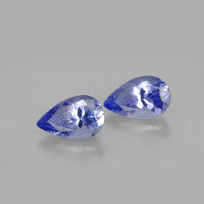 Tanzanite naturale viola da  ct, taglio a pera, VVS-VS