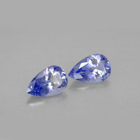 Tanzanite naturale viola da  ct, taglio a pera, VVS-VS