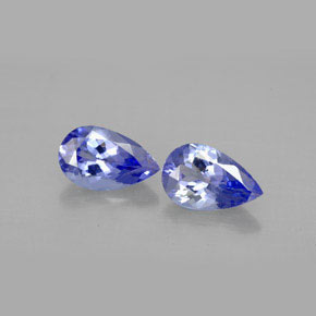 Tanzanite naturale viola da  ct, taglio a pera, VVS-VS