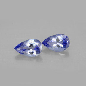 Tanzanite naturale viola da  ct, taglio a pera, VVS-VS