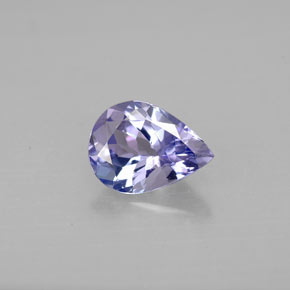 Tanzanite naturale viola da 1,04 ct, taglio a pera, VVS
