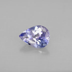 Tanzanite naturale viola da 1,04 ct, taglio a pera, VVS