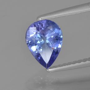 Tanzanite naturale blu da 0,88 ct, taglio a pera, VVS-VS