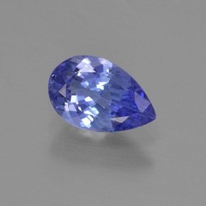 Tanzanite naturale blu da 0,96 ct, taglio a pera, VVS-VS