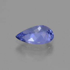 Tanzanite naturale blu da 0,96 ct, taglio a pera, VVS-VS