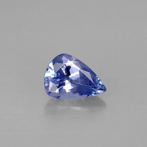 Tanzanite naturale viola da 0,94 ct, taglio a pera, VVS-VS