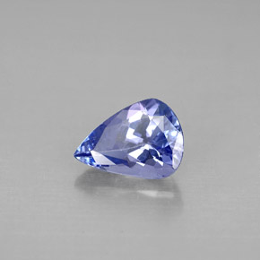 Tanzanite naturale viola da 0,94 ct, taglio a pera, VVS-VS