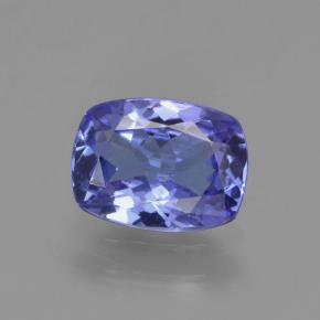 Tanzanite naturale blu da 1,28 ct, taglio a cuscino, VS