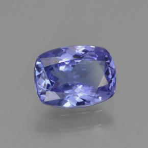 Tanzanite naturale blu da 1,28 ct, taglio a cuscino, VS