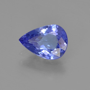 Tanzanite naturale viola da 0,91 ct, taglio a pera, VVS-VS