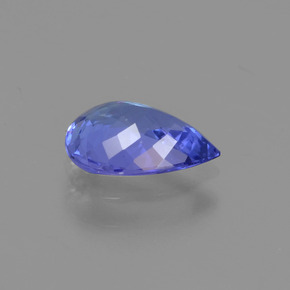 Tanzanite naturale viola da 0,91 ct, taglio a pera, VVS-VS