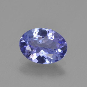 Tanzanite naturale blu da 1,06 ct, taglio ovale, VS