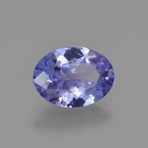 Tanzanite naturale blu da 1,06 ct, taglio ovale, VS