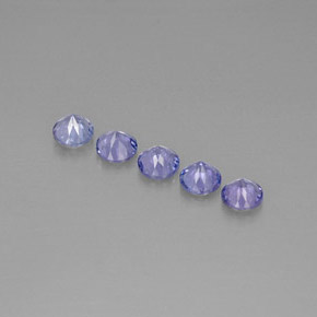 Tanzanite naturale blu da  ct, taglio rotondo, VS