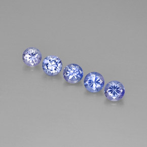 Tanzanite naturale blu da  ct, taglio rotondo, VVS-VS
