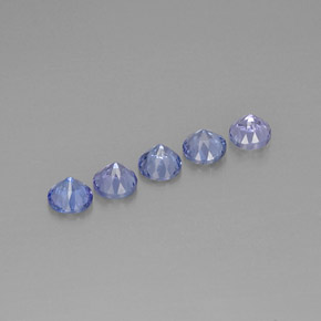 Tanzanite naturale blu da  ct, taglio rotondo, VVS-VS
