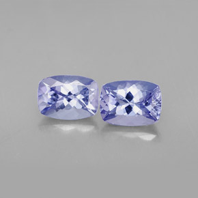 Tanzanite naturale viola da  ct, taglio a cuscino, VVS