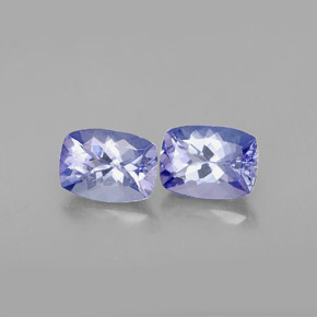 Tanzanite naturale viola da  ct, taglio a cuscino, VVS