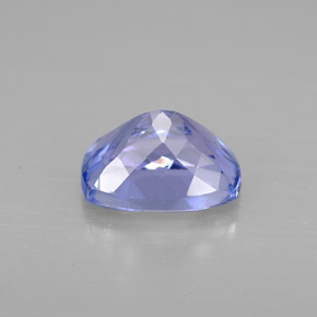 Tanzanite naturale blu da 1,29 ct, taglio a cuscino, VVS