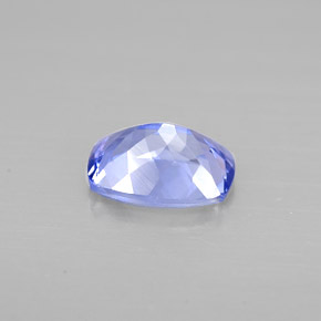 Tanzanite naturale viola da 0,93 ct, taglio a cuscino, VVS