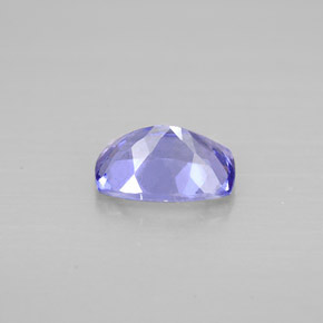 Tanzanite naturale viola da 0,81 ct, taglio a cuscino, VVS